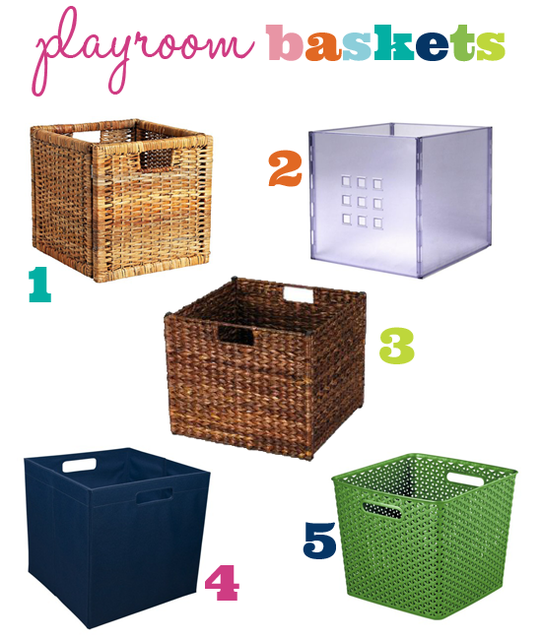 IHeart Organizing: Playroom Progress: A Bunch of Baskets! (580)