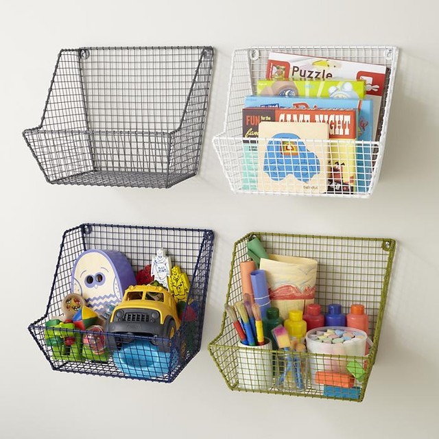 Down to the Wire Wall Bin - Contemporary - Toy Organizers - by The Land of Nod (590)