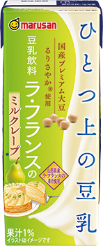 ひとつ上の豆乳 豆乳飲料 ラ・フランスのミルクレープ ...