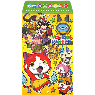妖怪ウォッチポチ袋　5枚入・シール付 (68482)