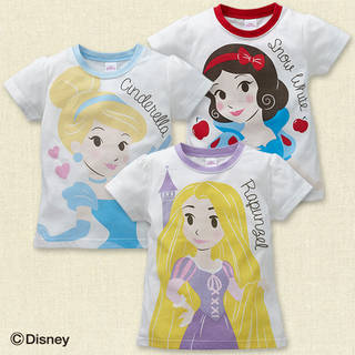[ディズニー]BIGプリント半袖Tシャツ（プリンセス）...