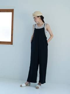 【Web限定商品】ワイドサロペット（ブラック/モカ/ドット） / AMERICAN HOLIC（アメリカンホリック）のサロペット【H0182HF0025】｜ファッション通販のSTRIPE CLUB (157608)
