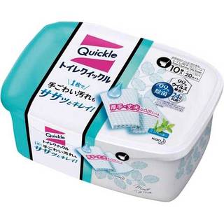 洗浄液がたっぷりと染み込んだ、そのまま流せるトイレ用掃...